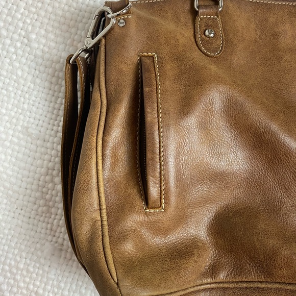 ROOTS brown leather bag - Picture 4 of 8